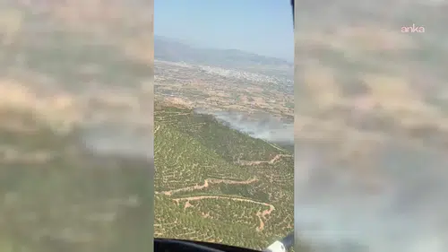 İzmir'de orman yangını: Müdahale sürüyor