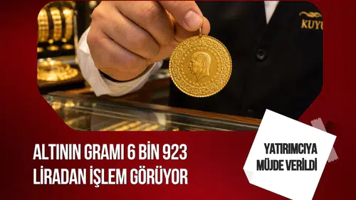 Altın güne düşüşle başladı: Gram altın 6 bin 923 liraya geriledi