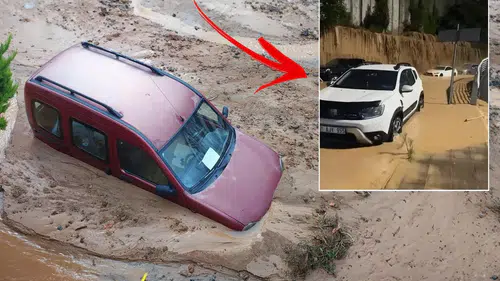 Rize ve Trabzon'da şiddetli yağış hayatı felç etti: Araçlar sular altında kaldı