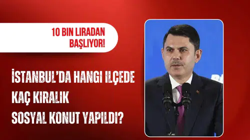 Kiralar 10 bin liradan başlıyor! İstanbul’da hangi ilçede kaç kiralık sosyal konut yapıldı?