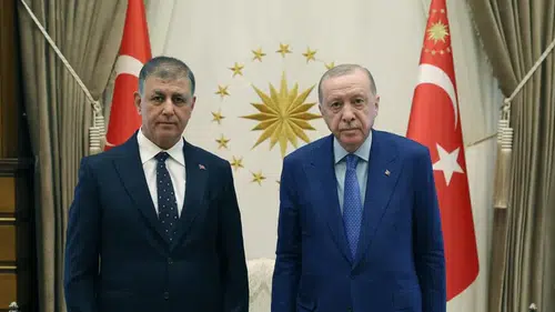 Cumhrubaşkanı Erdoğan, Cemil Tugay ile Külliye’de görüştü