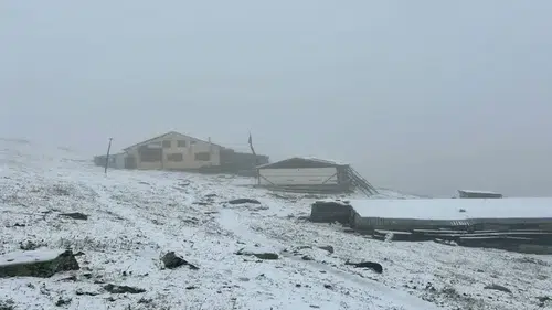 Rize’nin kar yağışı: Kaçkar Dağı zirvesi beyaza büründü