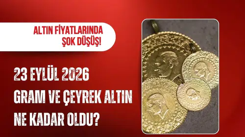 Altın fiyatlarında düşüş: Gram altın 6 bin 796 liradan işlem görüyor