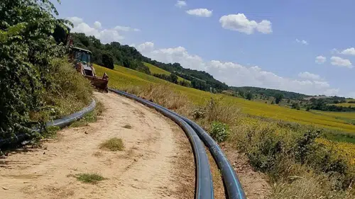 Edirne'de 2 bin dönüm araziye sulama hattı