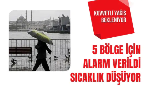 Meteoroloji'den sağanak ve fırtına uyarısı: Sıcaklıklar düşüyor