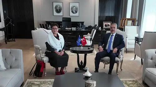 Bakan Fidan, AKPM Başkanı Petra Bayr ile Ankara'da görüştü