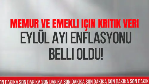 Eylül ayı enflasyonu açıklandı: TÜFE aylık yüzde 1,84 arttı