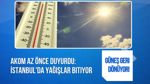 AKOM'dan İstanbul için haftalık hava tahmini: 6-11 Ekim'de yağış beklenmiyor