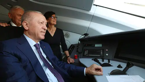 Cumhurbaşkanı Erdoğan, Çerkezköy-Kapıkule hızlı tren hattı'nın açılış törenine katıldı