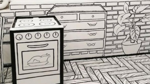 10 kilo boya kullanıldı! Bu kafeye gidenin gerçeklik algısı altüst oluyor