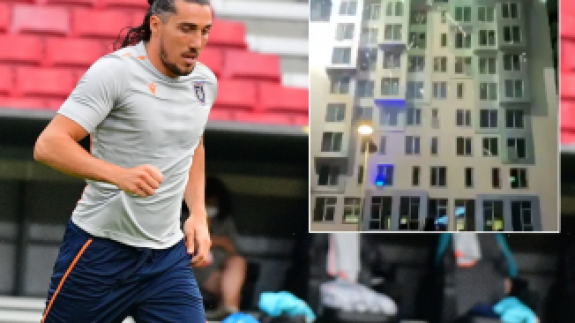 Medipol Başakşehir'in kaldığı otele havai fişek saldırısı!