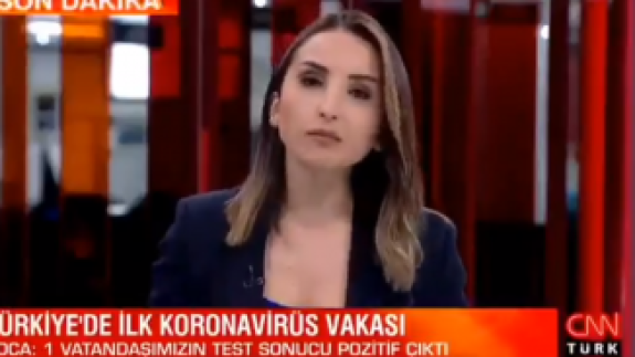 CNN Türk spikeri,  koronavirüs vakasının hangi şehirde olduğunu ağzından kaçırdı!