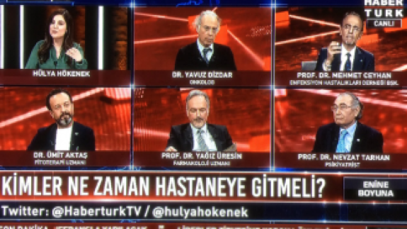 Enfeksiyon hastalıkları uzmanı canlı yayını terk etti: 'İnsanları kandırıyorsunuz'