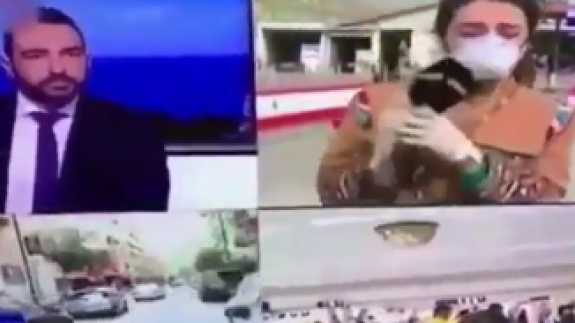 Muhabirin zor anları: Koronavirüs nedeniyle yere yığıldı!