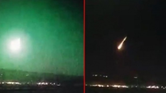 Türkiye semalarında ürküten görüntüler: Düşen göktaşı çok sayıda ilden görüldü