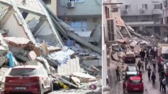 Zeytinburnu'nda 5 katlı bina çöktü