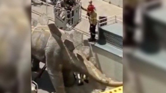 İspanya'da kayıp adamın cesedi dinozor heykelinin içinden çıktı