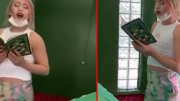 Bir burası kalmıştı: Türbede çekilen TikTok videosuna tepki yağıyor!