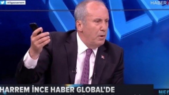 Muharrem İnce canlı yayını terk etti: Ben gururumla oynatmam