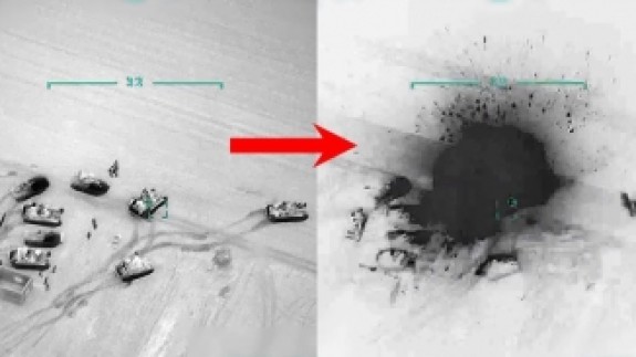 Rejim güçlerinin vurulma anı kameralara yansıdı