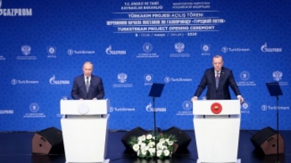 TürkAkım'da İlk Enerji Verildi: ''Bu İsmin Sahibi Değerli Dostum Putin'dir