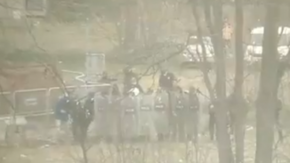 Türk Polisi Yunan Polisi'ne müdahale etti