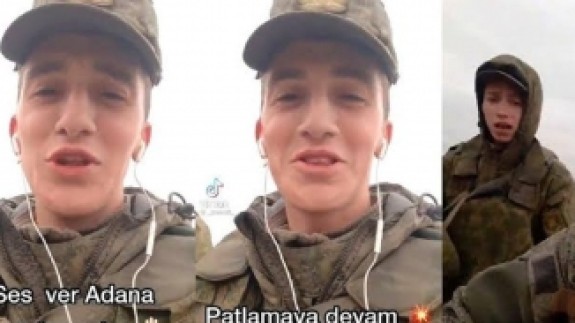 Rus askerinin dinlediği şarkı gündem oldu: Ses ver Adana zirveden selam