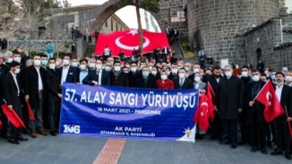  Diyarbakır'da 57. Alaya Saygı Yürüyüşü yapıldı