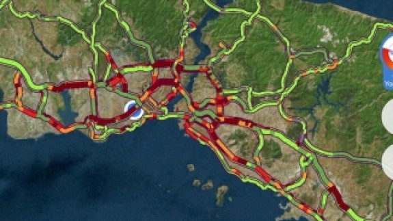 İstanbul'da Trafik Yoğunluğu Yüzde 80'e Ulaştı