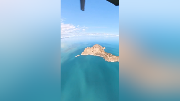 Atak helikopterin kamerasından Van Gölü ve Akdamar Adası