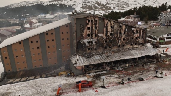 Uludağ’da Kervansaray Otel'de yangın