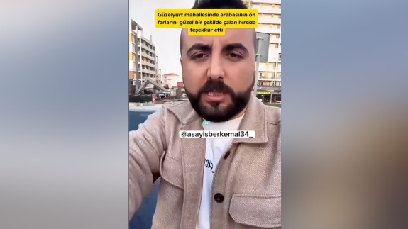 Hırsıza temiz işçilik yaptığı için teşekkür etti