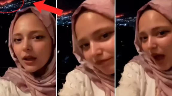 Sosyal medyada utandıran yangın paylaşımı: 'Yanıyor yanaklarım' şarkısıyla video çekti