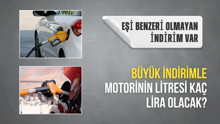 Büyük indirimle motorinin litresi kaç lira olacak? Eşi benzeri olmayan indirim var