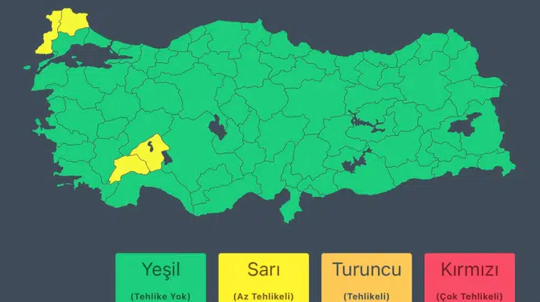 İçişleri Bakanlığı uyardı: 4 ilde kuvvetli yağış bekleniyor