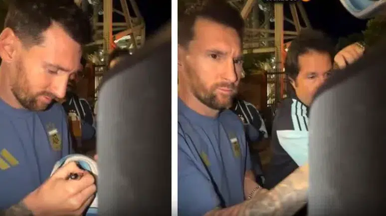 Messi'den alkış toplayan hareket: Tekerlekli sandalyedeki gazeteciyi geri çevirmedi