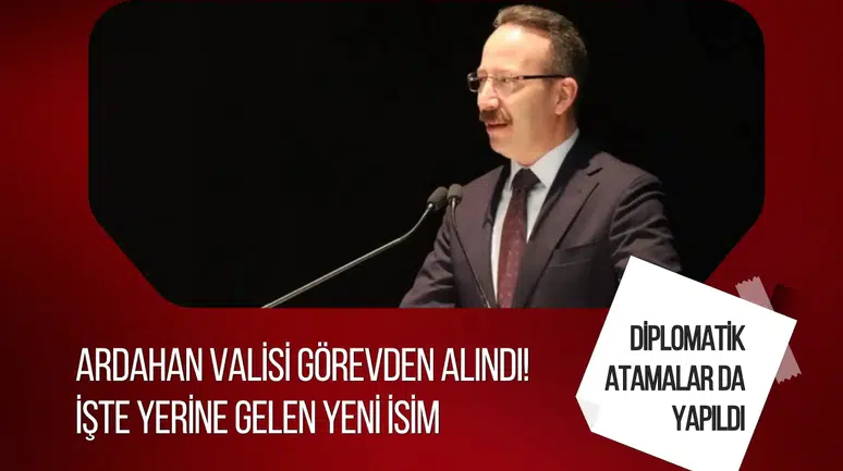 Resmî Gazete'de atama kararı: Ardahan Valiliği'ne Ömer Hilmi Yamlı atandı