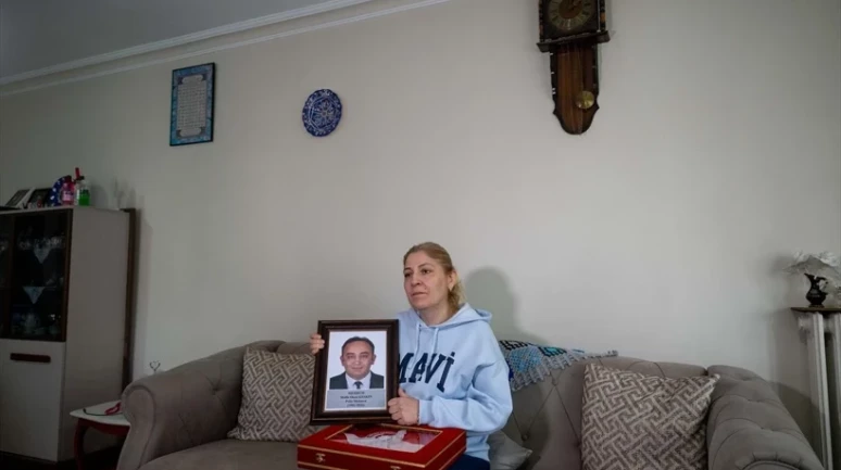 Araç muayene istasyonundaki kavgada hayatını kaybeden Polis Memuru Melih Okan Keskin’in eşi konuştu