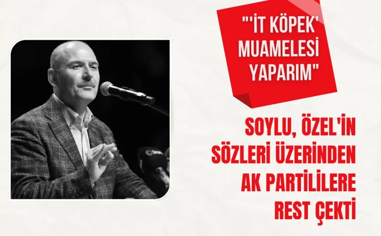 Soylu, Özel'in sözleri üzerinden AK Partililere rest çekti: "O kişiye 'it köpek' muamelesi yaparım"