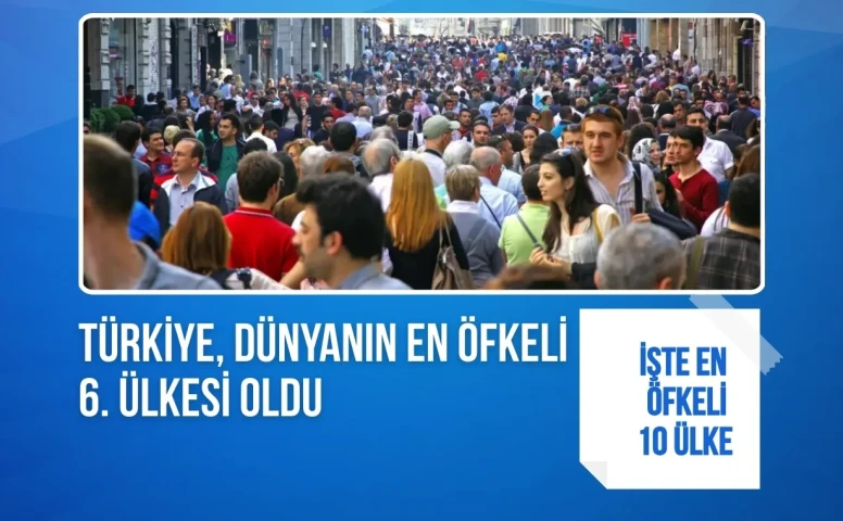 Türkiye, dünyanın en öfkeli 6. ülkesi oldu: İşte en öfkeli 10 ülke