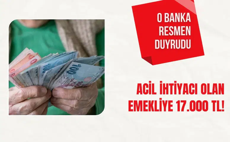 Halkbank’tan emeklilere 17 bin TL’ye kadar nakit avans desteği