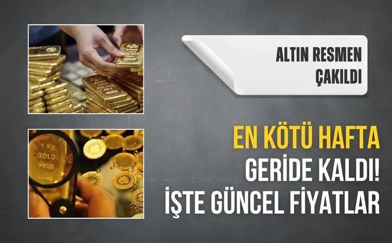 Altın fiyatlarında sert düşüş: Gram altın 6 bin 94 liraya geriledi