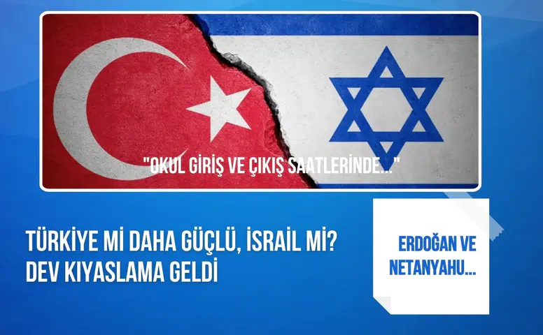 Türkiye ile İsrail’in güç dengesi rakamlarla karşılaştırıldı