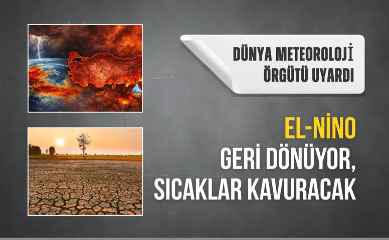 Dünya Meteoroloji Örgütü uyardı: El-Nino geri dönüyor, sıcaklar kavuracak