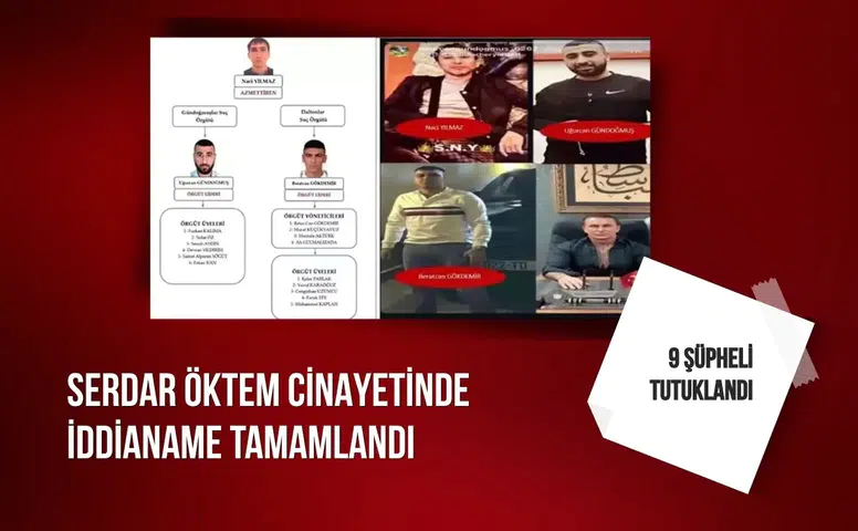 Serdar Öktem cinayetinde iddianame tamamlandı: 9 şüpheli tutuklandı
