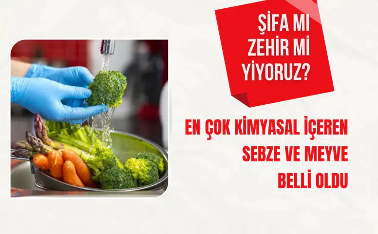 En çok kimyasal içeren sebze ve meyve belli oldu
