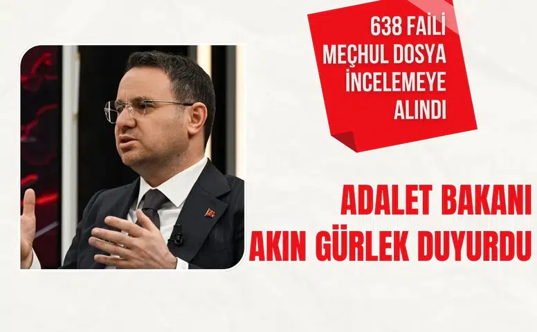 Akın Gürlek: Faili meçhul dosyalar için özel inceleme başlatıldı