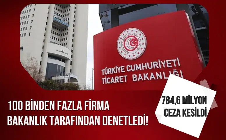 Ticaret Bakanlığı 100 binden fazla firmayı denetledi! 784,6 milyon lira ceza kesildi