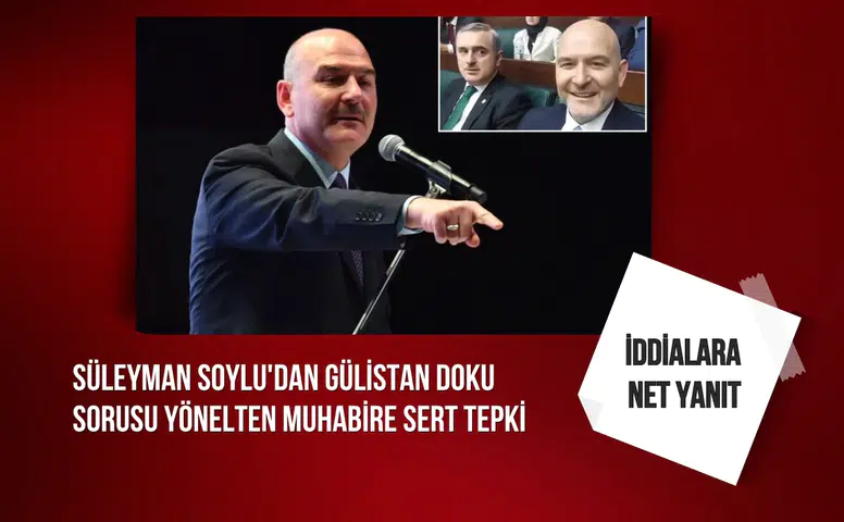 Süleyman Soylu'dan Gülistan Doku sorusu yönelten muhabire sert tepki