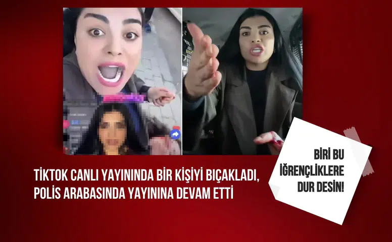 Biri buna dur desin! TikTok canlı yayınında bir kişiyi bıçakladı, polis arabasında yayınına devam etti